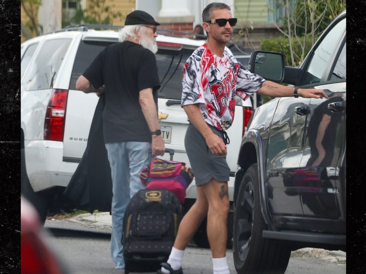 Shia LaBeouf and Father Jeffrey backgrid
