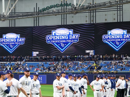 Tampa Bay Rays home opener getty 1