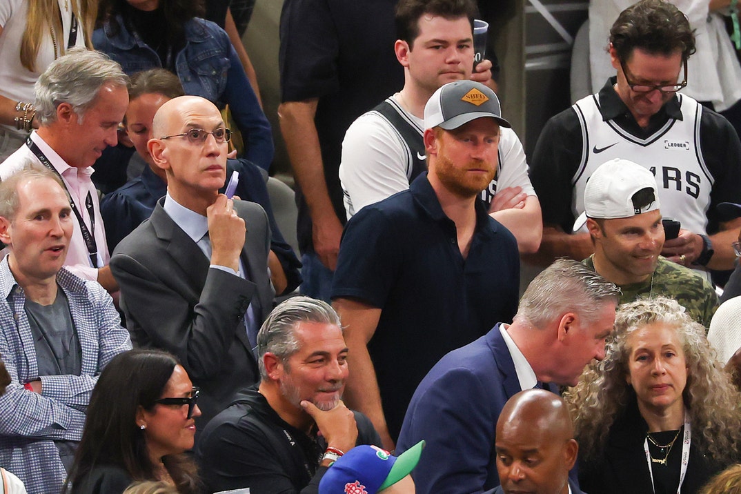 Adam Silver and Prince Harry