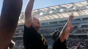 Will Ferrell Leads Thunderous Stadium Chant, Jump For LA Football Club!!