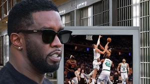 diddy cassie knicks game getty comp 2