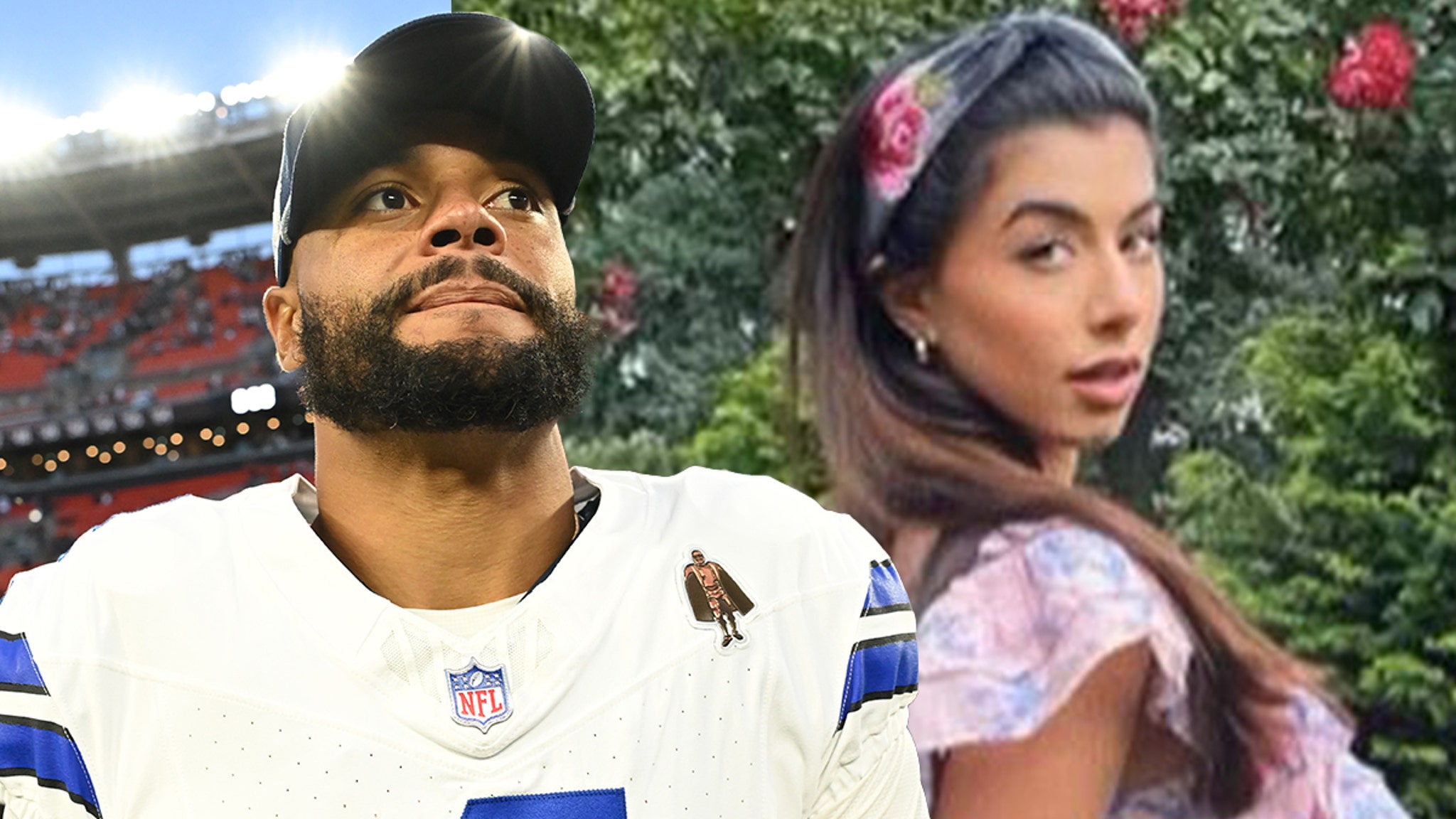 Dak Prescott en Sarah Jane Ramos waarschuwen bruiloftsgasten voor annulering