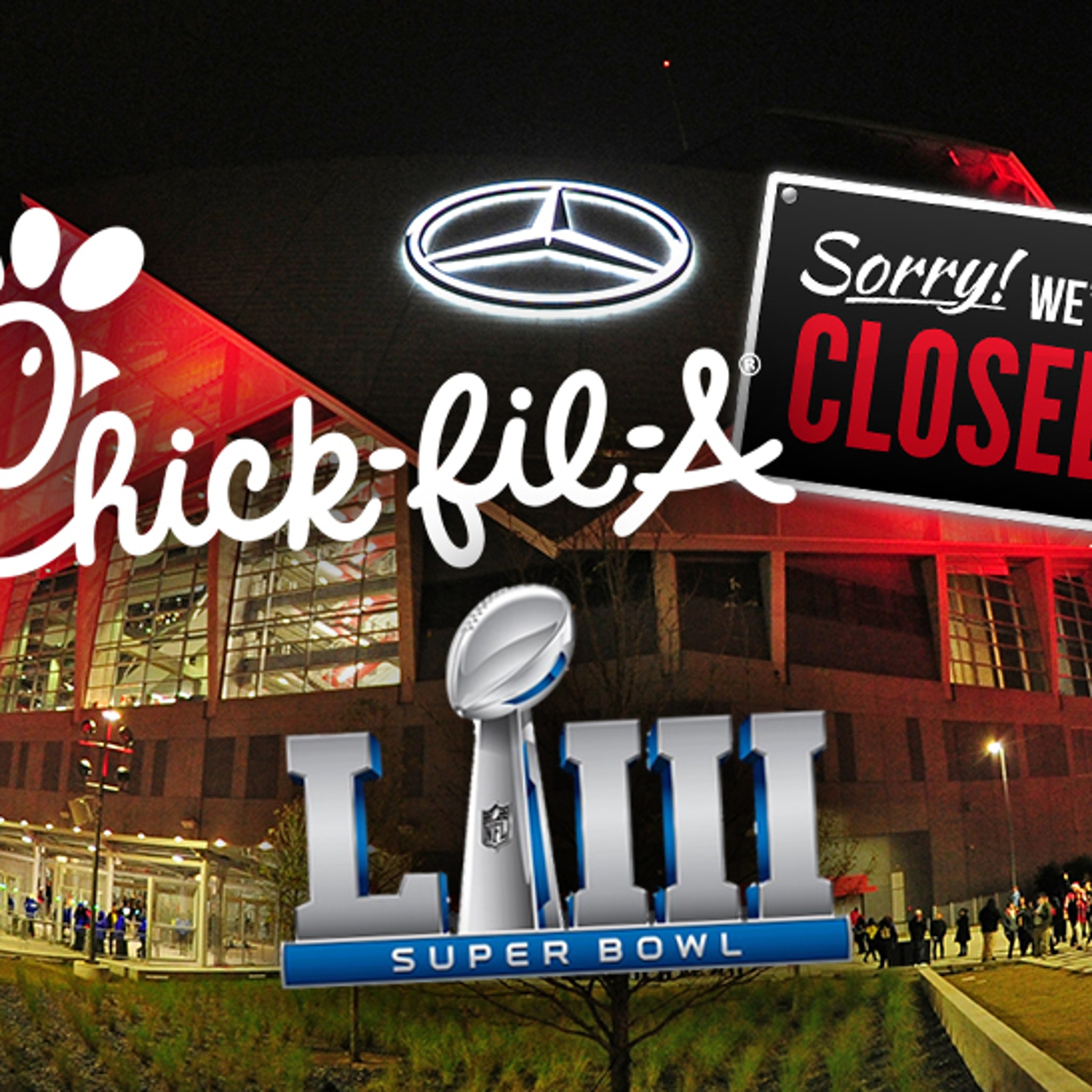 Falcons' new stadium has a Chick-fil-A, which won't open on