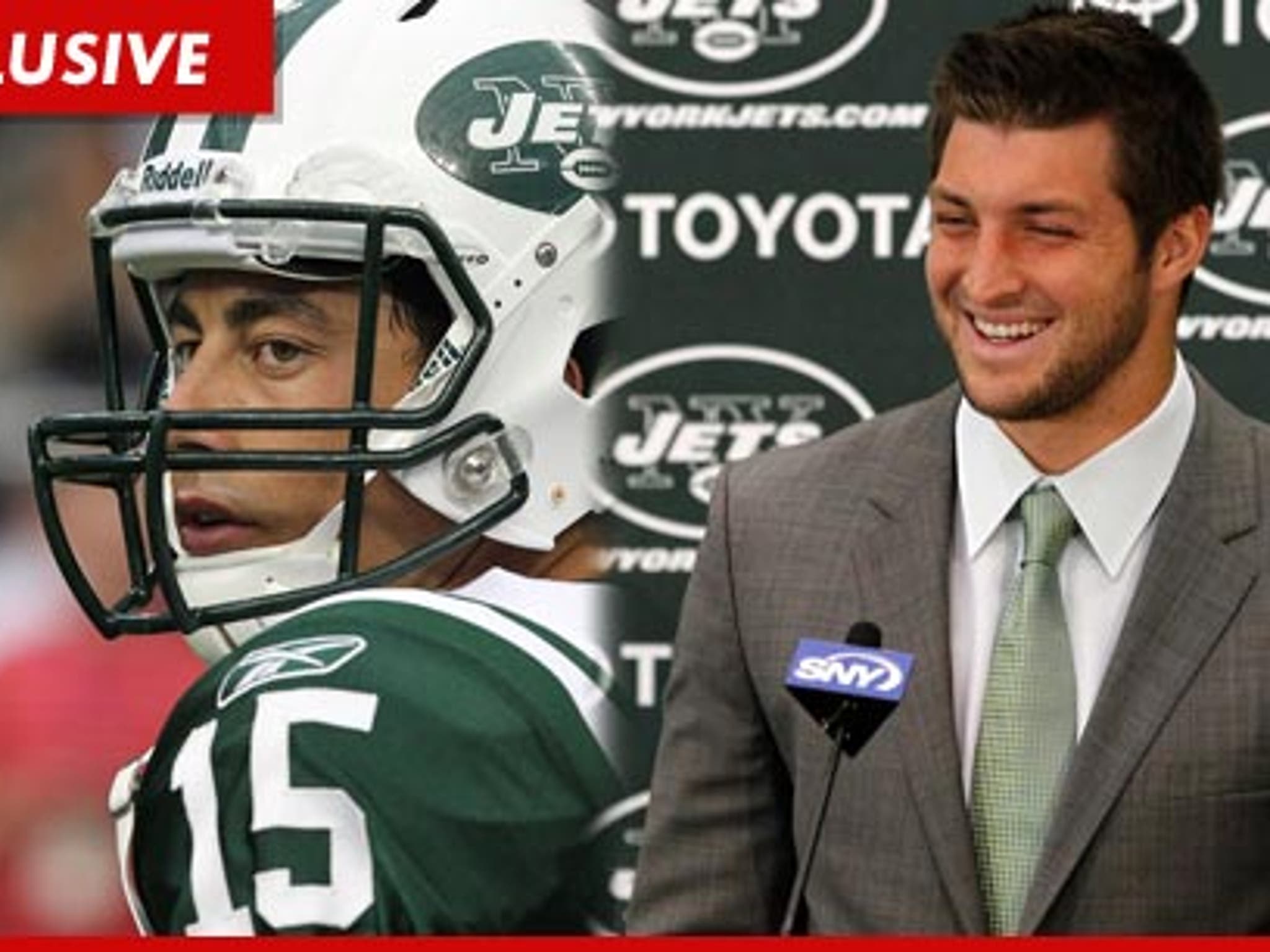 Jets Receiver -- Overjoyed to Give Tim Tebow #15 -- The Number's CURSED!!!