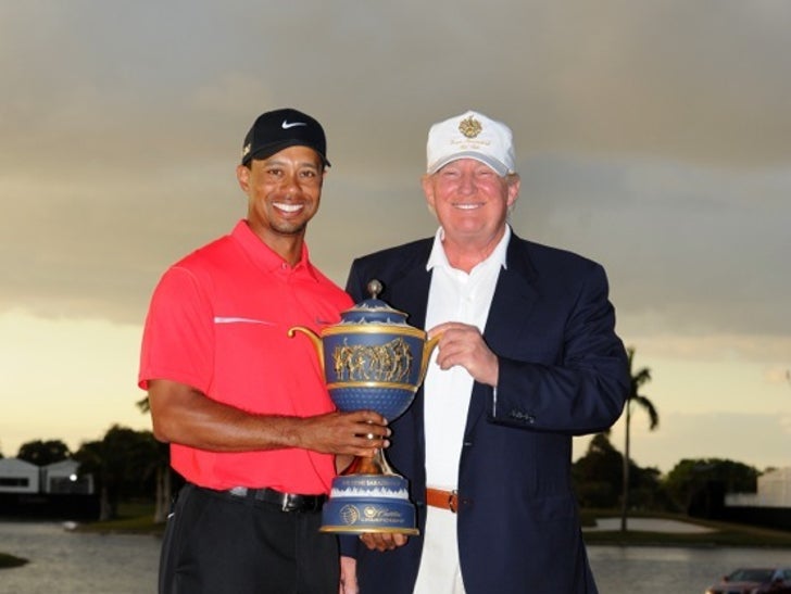 Tiger Woods and Donald Trump