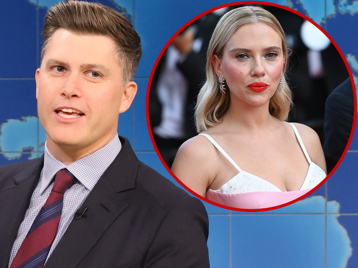 Colin Jost Forced to Roast His Wife, Scarlett Johansson, on 'SNL