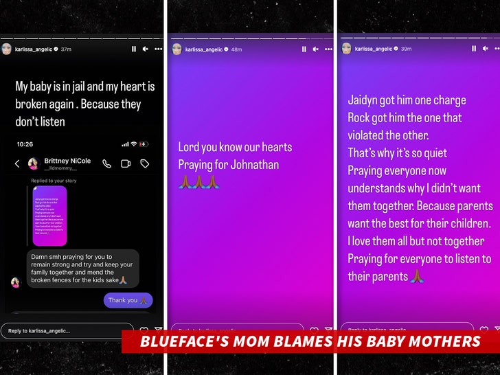 Blueface's Mom Blames His Baby Mothers