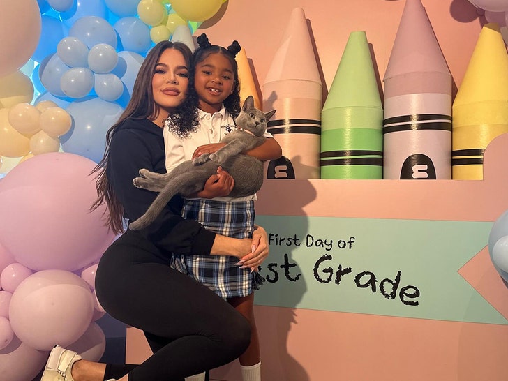 Khloe Kardashian, Tristan Thompson Celebrate Daughter True Starting First Grade