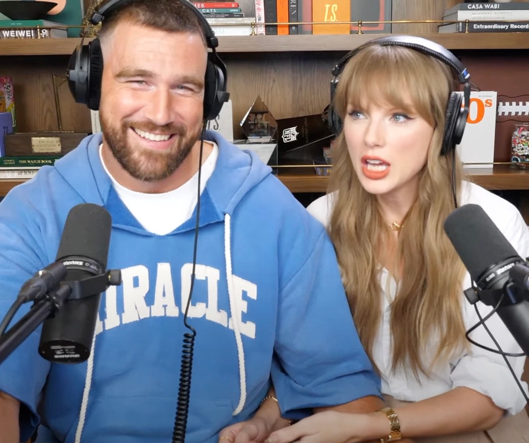 Taylor Swift Travis Kelce Handsy New Heights Podcast 27
