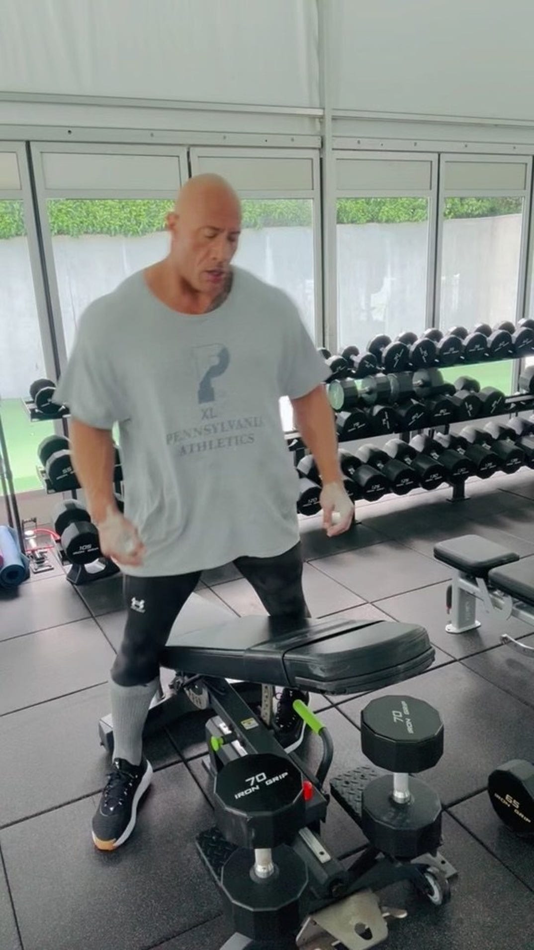 Dwayne Johnson Workout Shots 3