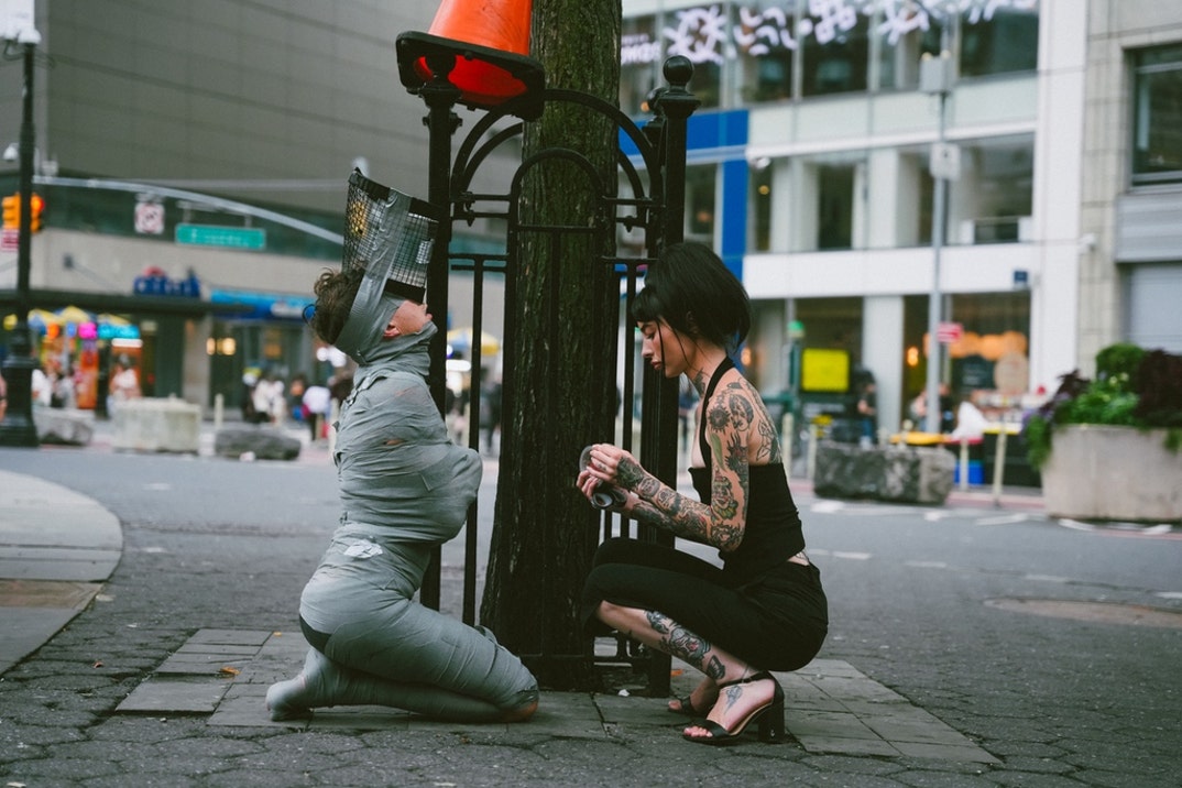 Dominatrix Sabine Tatou Stunt NYC 2