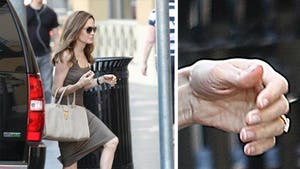 Angelina Jolie Legs Out in Hollywood ... With Engagement Ring