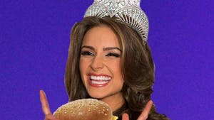 Miss USA Olivia Culpo -- Cops to Late Night Cheeseburger FEAST