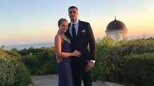 Lakers' Larry Nance Jr. Proposes to Model GF with Massive Ring