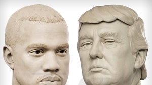 Madame Tussauds Creates Clay Kanye Presidential Head, Just in Case