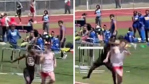 High School Runner Sucker Punched On Track During Race