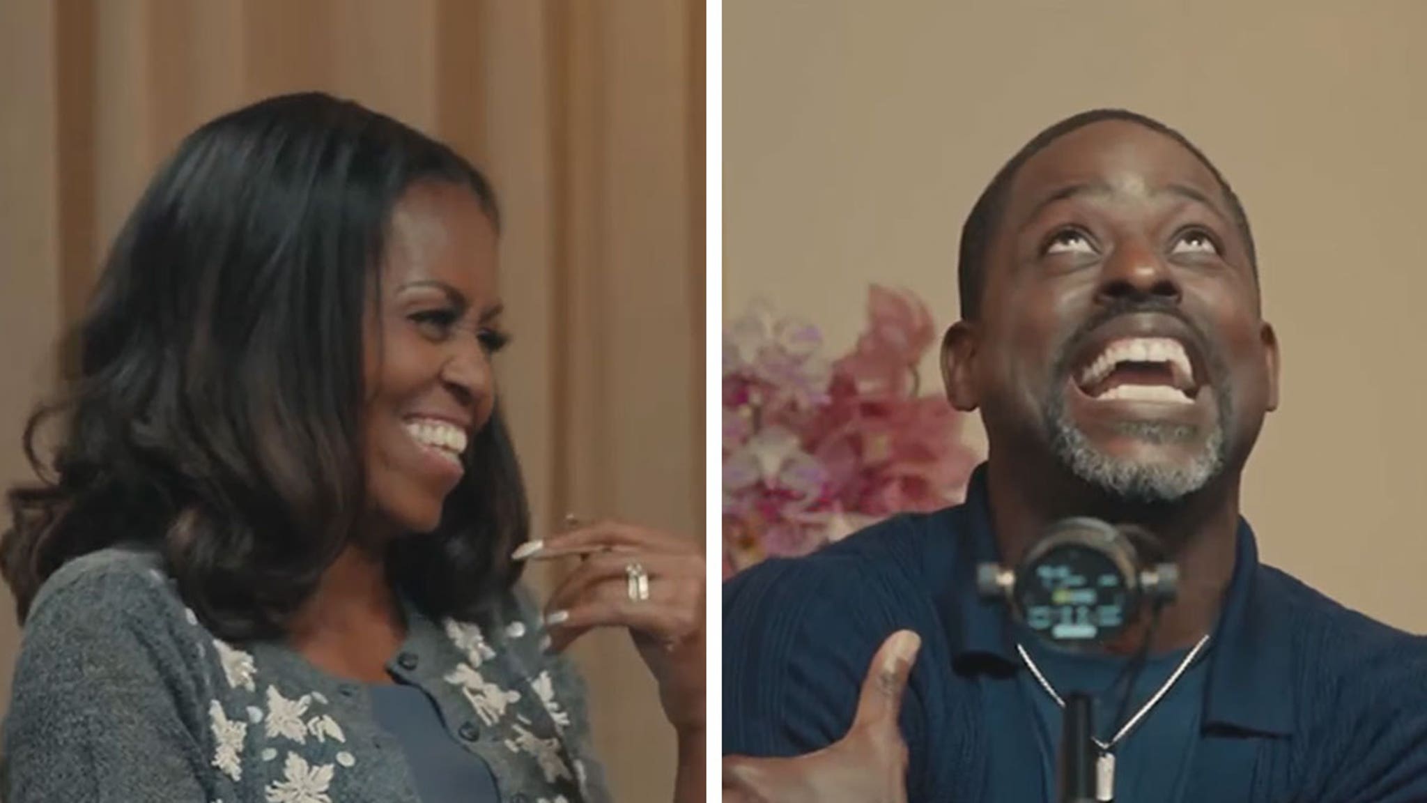 Sterling K. Brown Loses His Cool Over Michelle Obama In Front of Wife Ryan