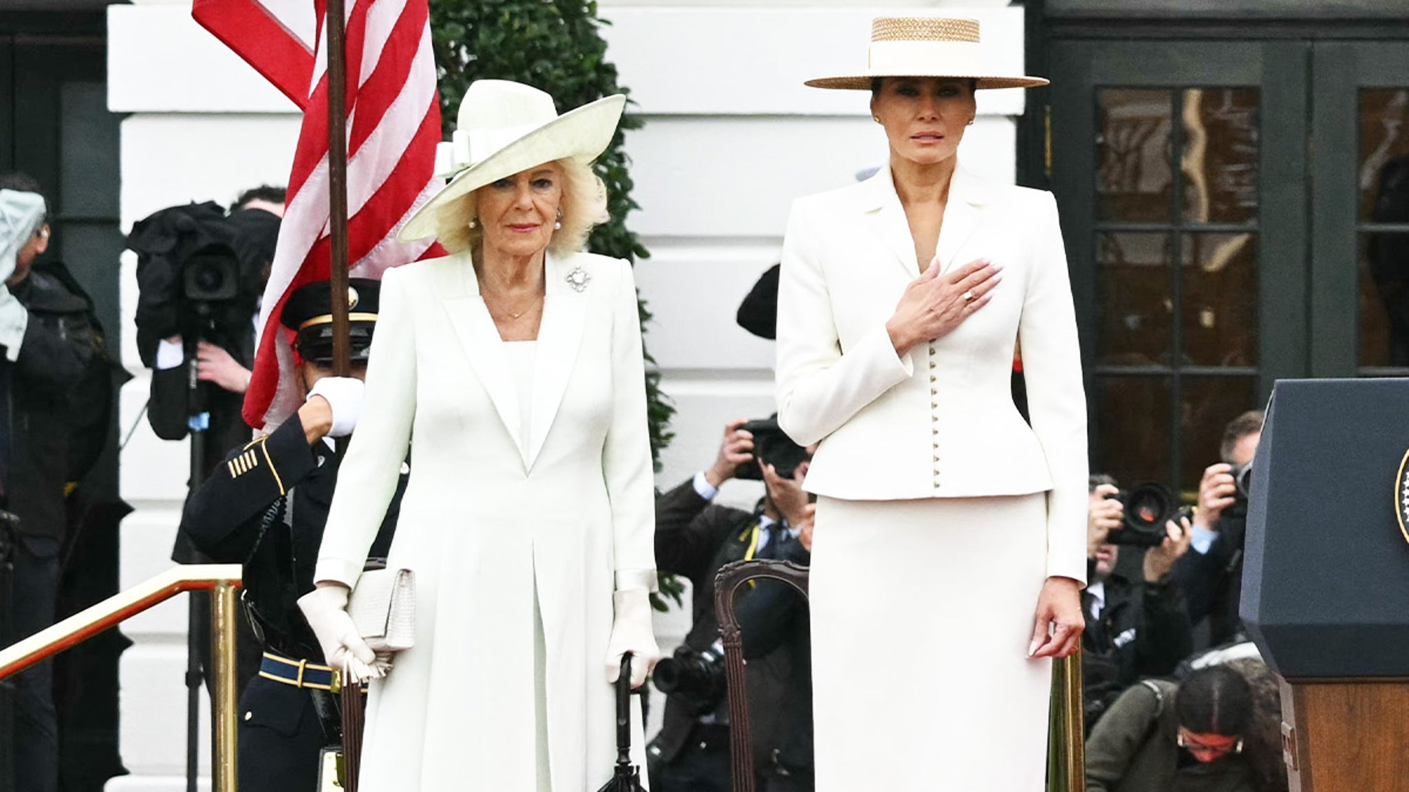 Melania Trump vs. Queen Camilla ... Who Wore It Better?