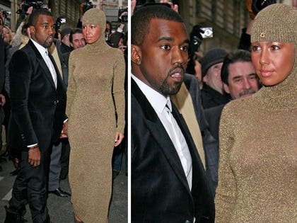 Amber Rose and Kanye West