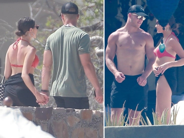 Olivia Culpo and Christian McCaffrey -- Getting Close In Cabo