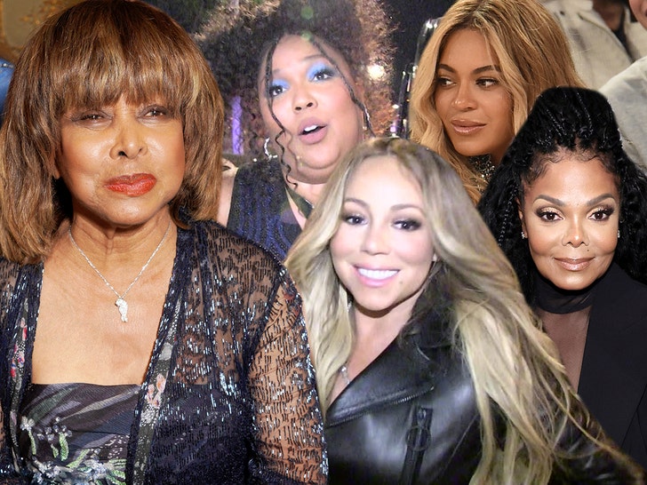 tina turner beyonce mariah janet lizzo getty tmz