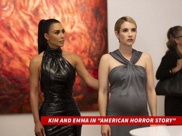 kim kardashian and emma roberts american horror story