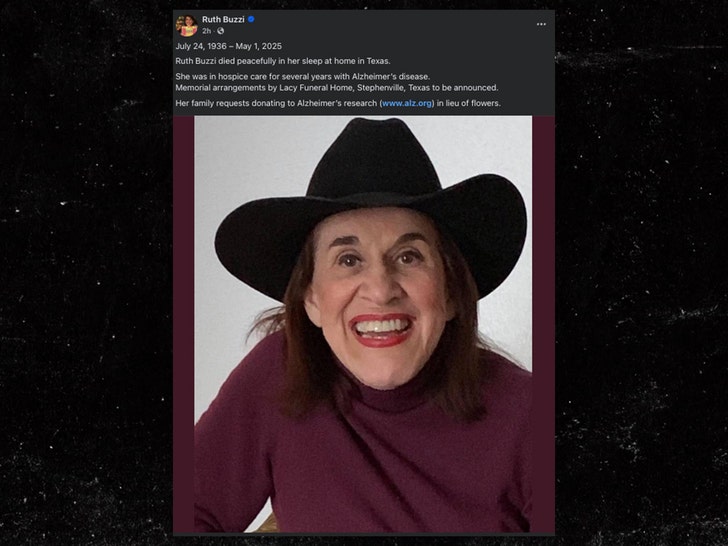 ruth buzzi husband posts on facebook about her death 1