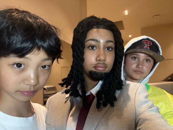 north west as kai cenat photo shoot for halloween tiktok 3