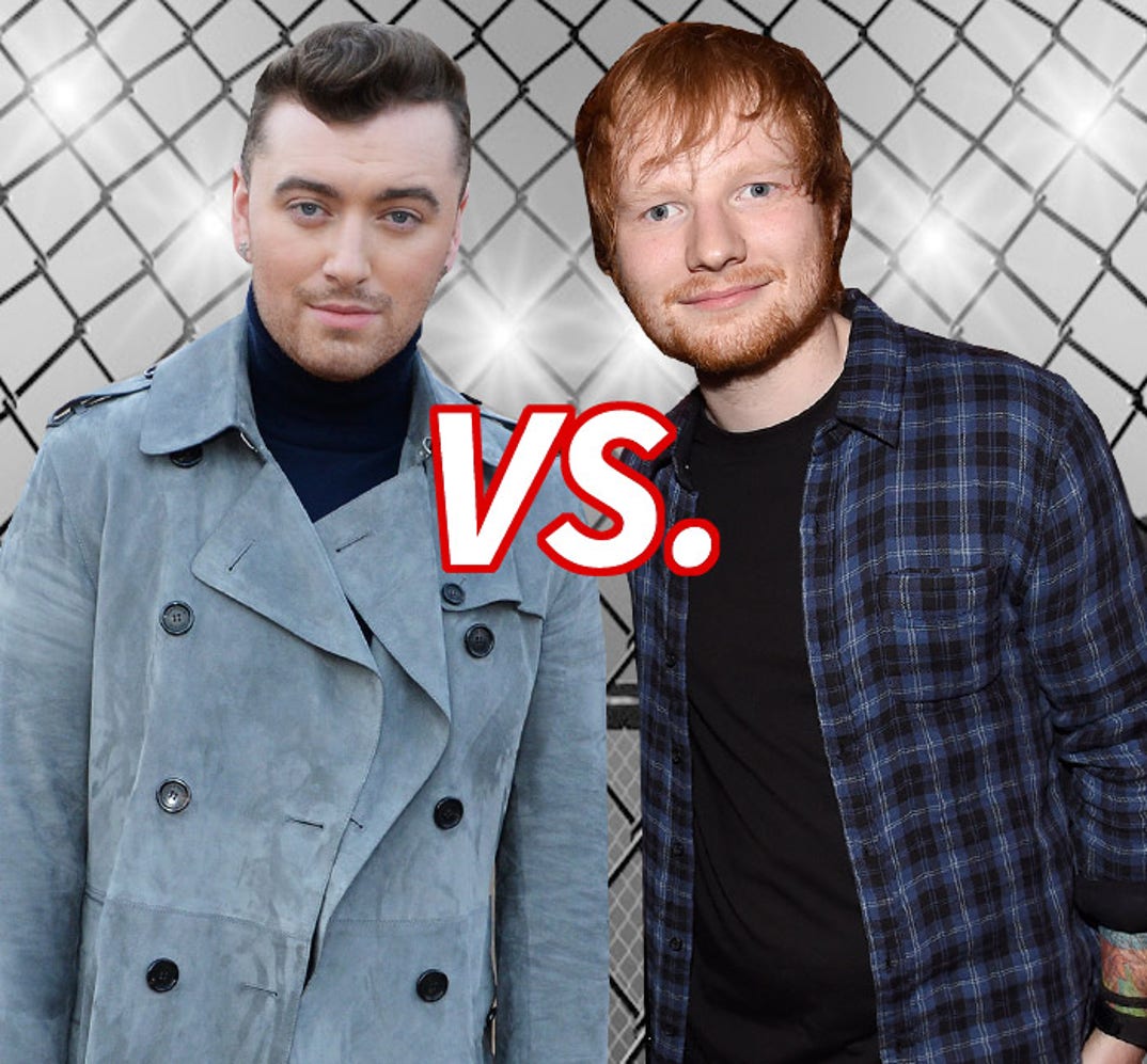 Who's got the better vocals? Sam Smith (22) vs. Ed Sheeran (24)
