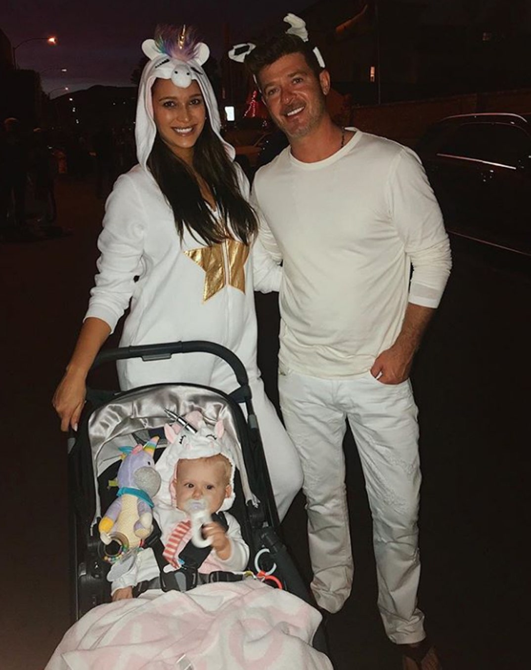 Robin Thicke and April Love Geary