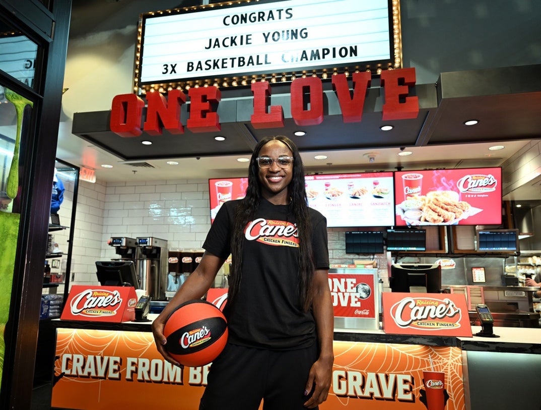 Jackie Young At Raising Cane's 0