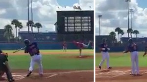 Tim Tebow -- HOME RUN IN FIRST AT-BAT ... In Instructional League Game