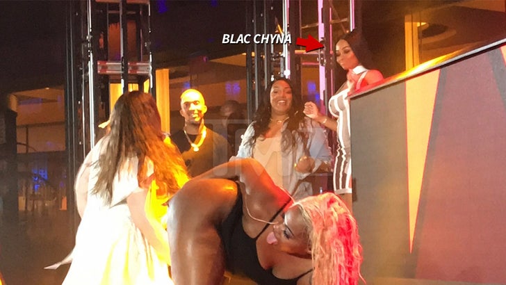 Blac Chyna judges risque twerking contest at Harrahs 