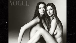 Gigi & Bella Hadid Pose Naked Together For British Vogue