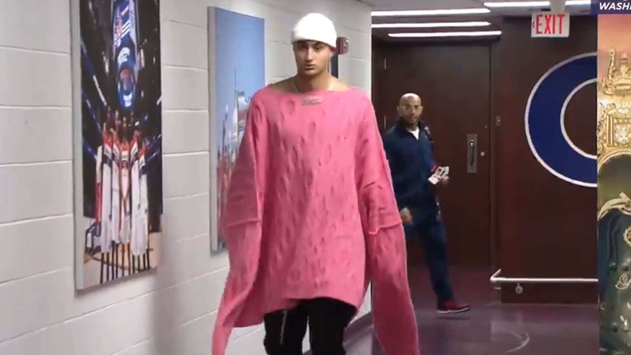 Kyle Kuzma Roasted Over Massive Pink Sweater, 'S*** Getting Outta Hand