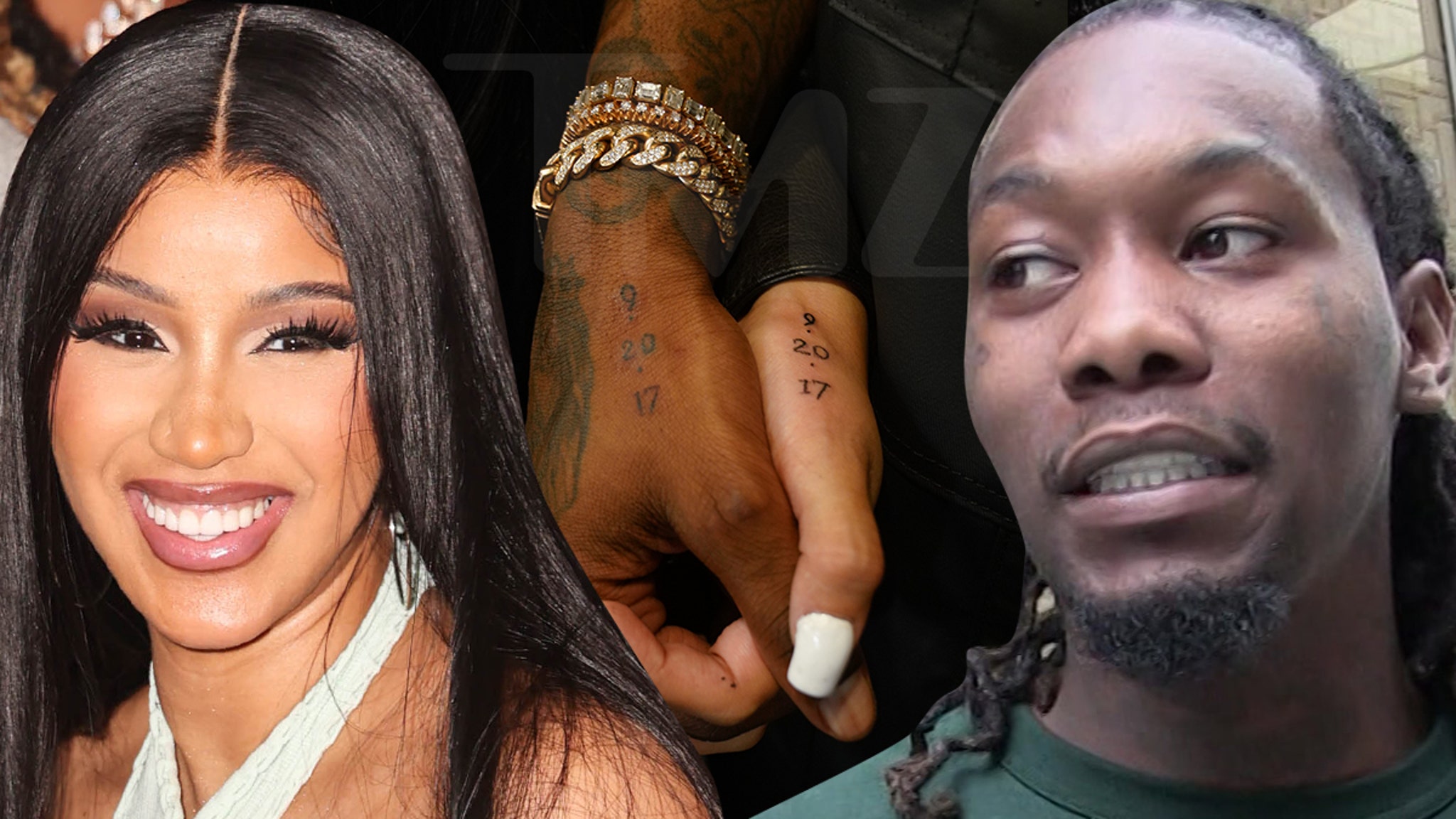 Cardi B and Offset Swap Tattoos on Wedding Dates