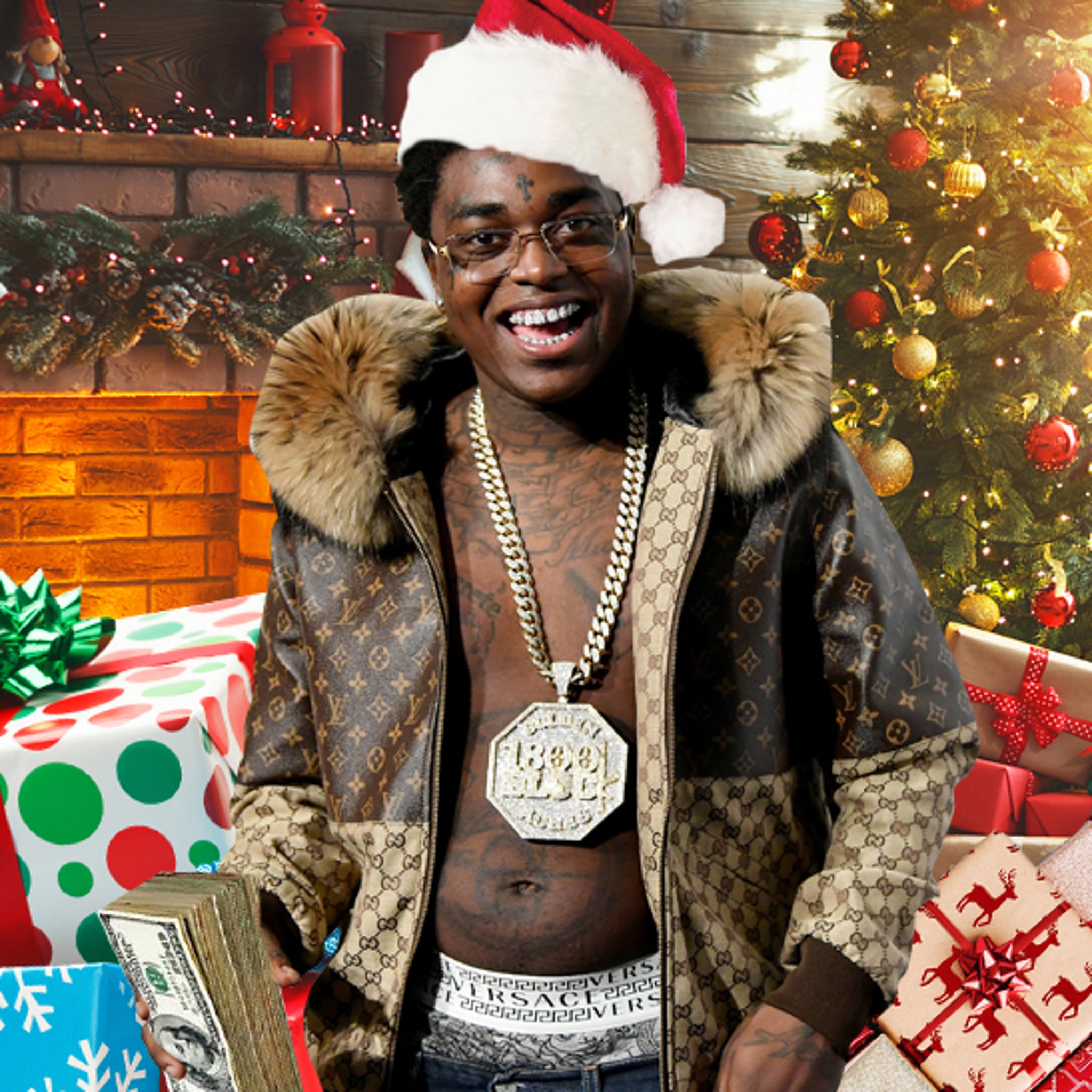 Kodak Black Plays Santa Claus Donating Toys to 150 Kids in Florida