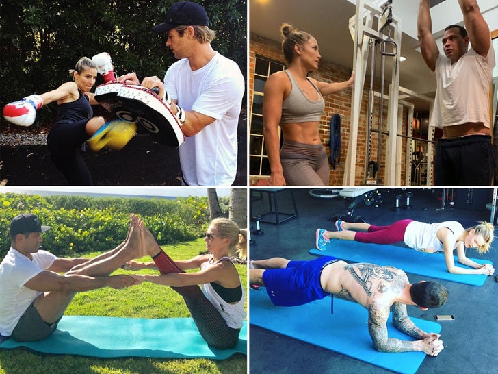 Celebrity Workout Couples -- Train Together, Stay Together!