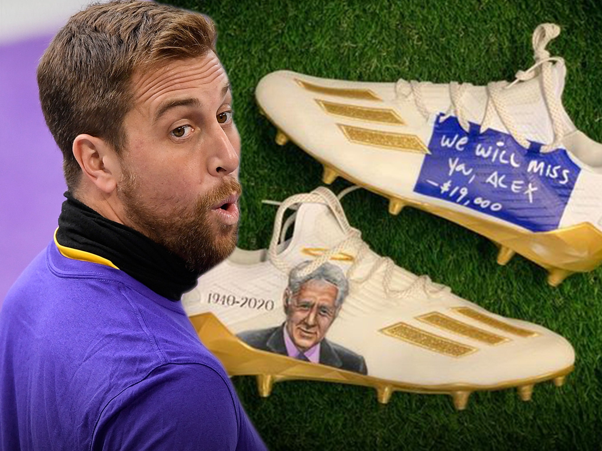 Vikings' Adam Thielen Donating Alex Trebek Cleats for Pancreatic Cancer  Charity, News, Scores, Highlights, Stats, and Rumors