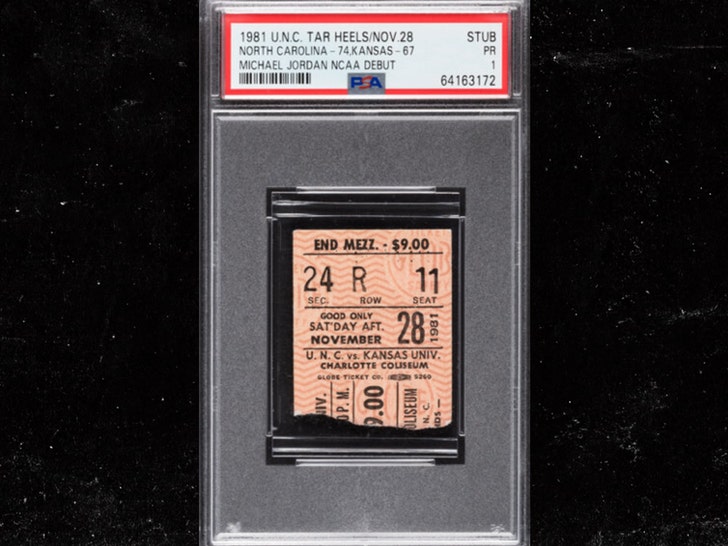 Michael Jordan UNC Debut Ticket Stub Hits Auction, Believed To Be Only 1 In Existence