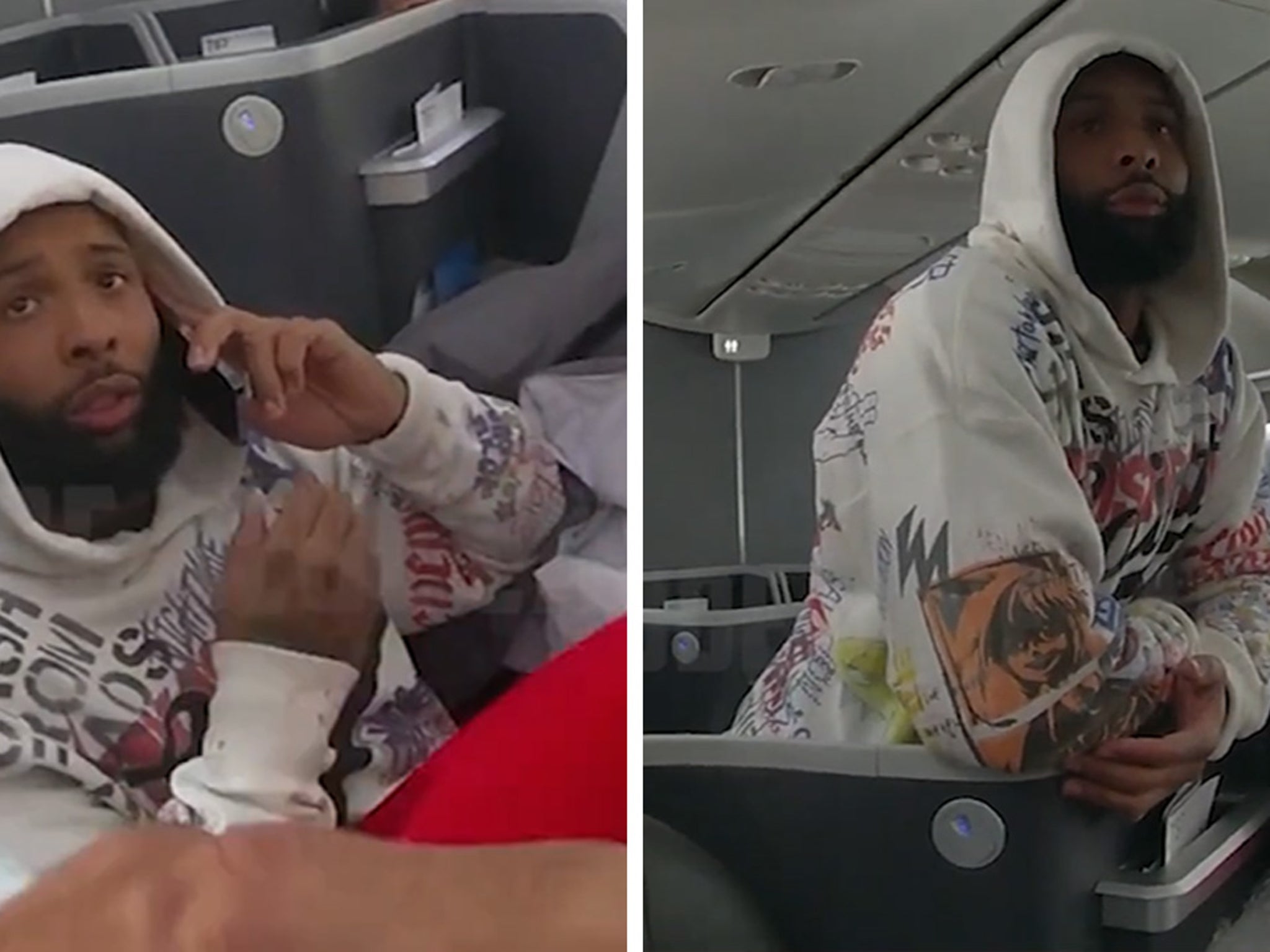 New Footage Shows Moment Odell Beckham Jr. Was Removed from Flight