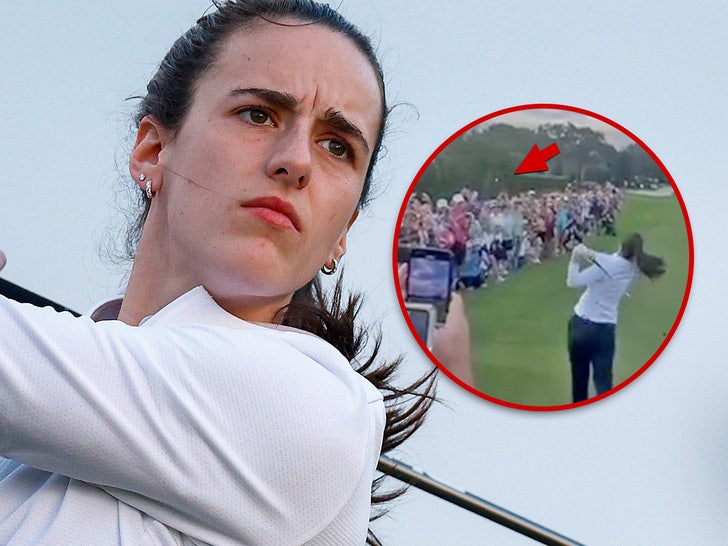 Caitlin Clark Nearly Drills Spectators With Errant Golf Shot