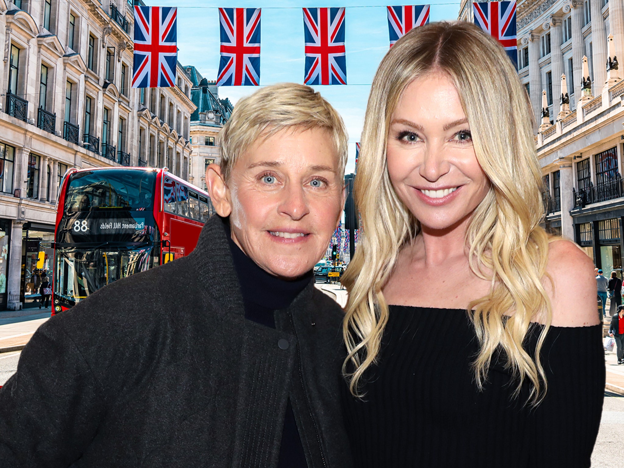 Ellen DeGeneres \u0026 Portia de Rossi Move to England After Trump Election Win, image size:2048x1536