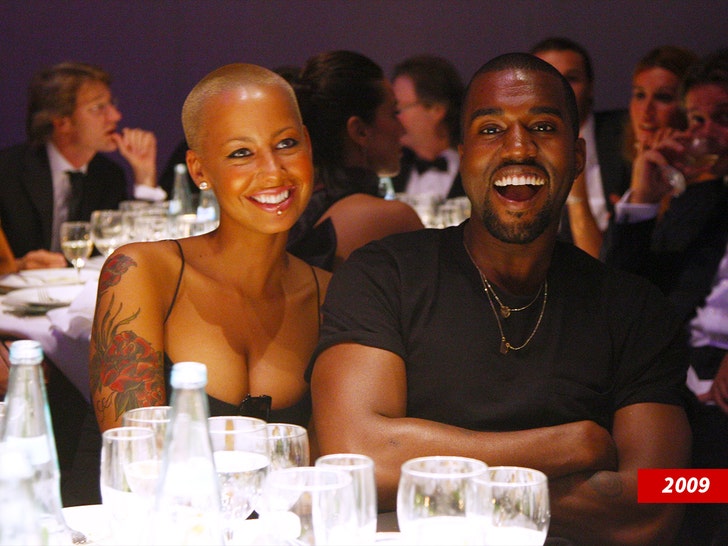 kanye west and amber rose getty 1