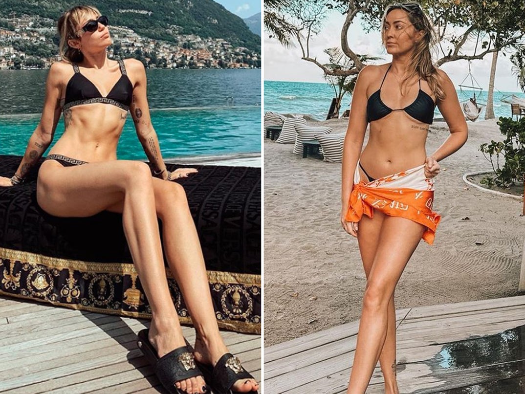 Miley Cyrus vs. Brandi Cyrus (Swimwear Sisters Edition)