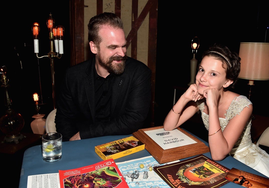 Millie Bobby Brown David Harbour Through The Years 0