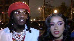 Offset, Cardi B Floss Diamonds Hitting Up 'Father of 4' Album Release Party