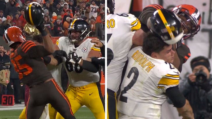 A total coward': Steelers' Mason Rudolph rips Browns' Myles Garrett for  vicious helmet attack, and he's not alone 