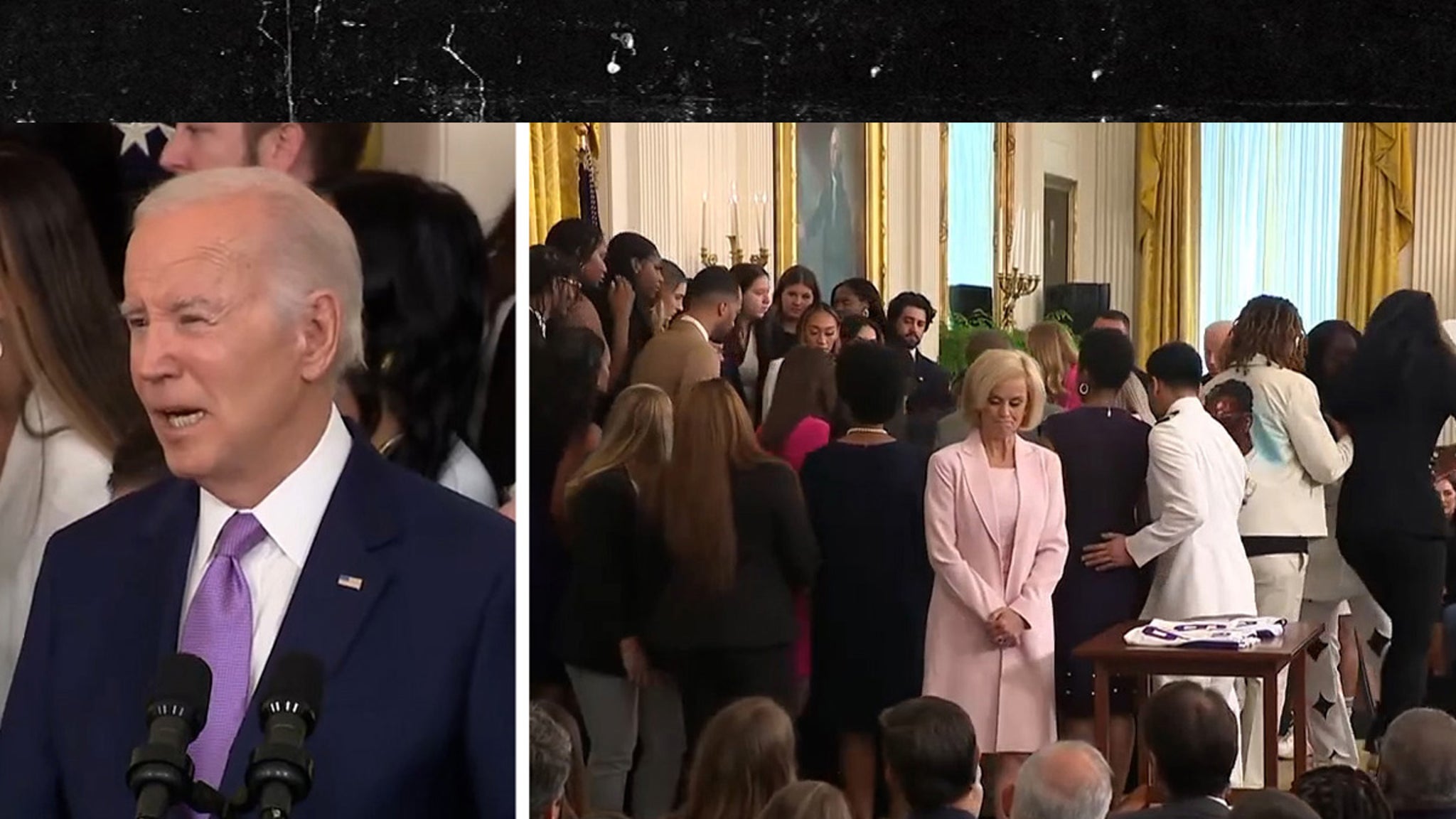 LSU’s Sa’Myah Smith Passes Out During President Biden’s Speech At White House