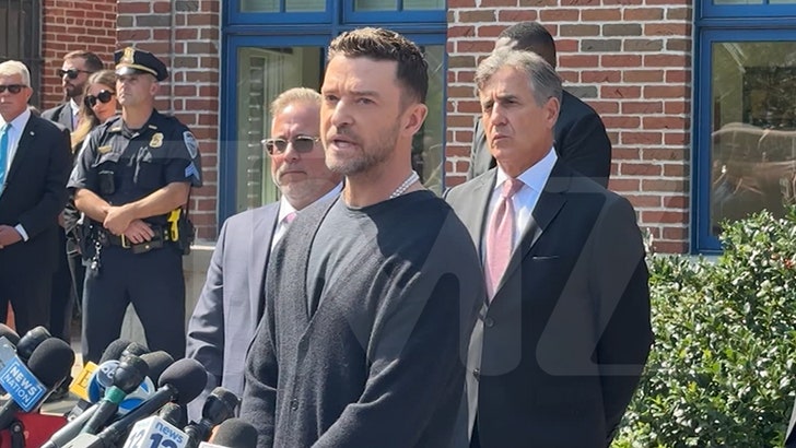 Justin Timberlake Speaks to Media After Pleading Guilty in Driving While Impaired Case